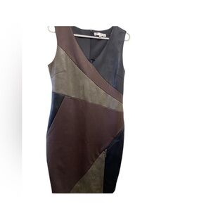 Jus d’ Orange size 2 Awena dress patchwork colorblocked